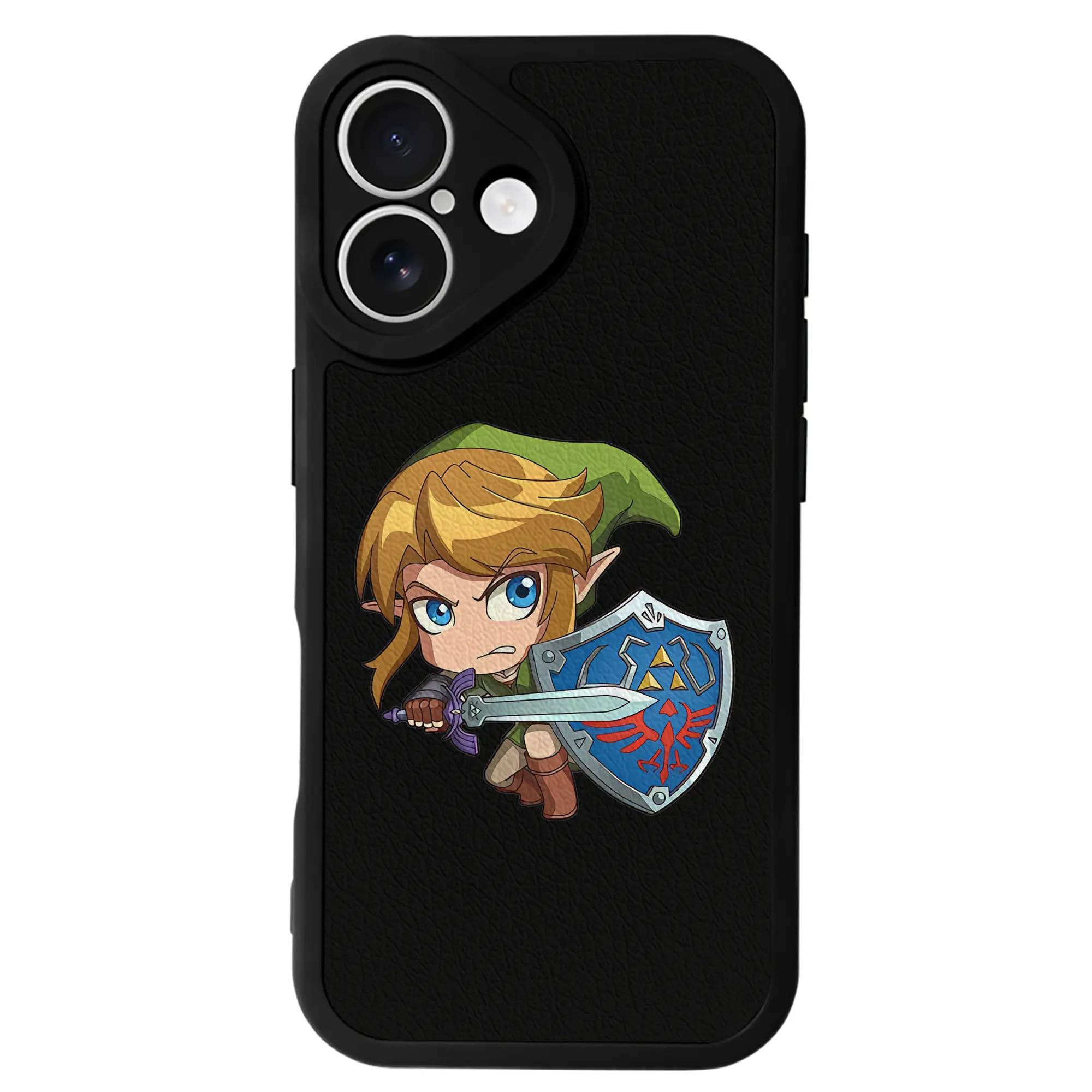 ゼルダの伝説 グッズ,リンク - IPhone 16シリーズ対応 ・ シリコンスマホケース ・ レザー調 ・ 高精度フィット ・ 耐衝撃 ・ ワイヤレス充電対応 ・ 精密カット
